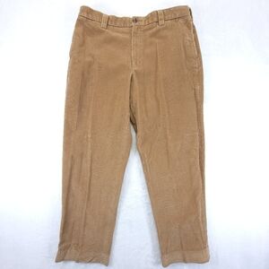 LL Bean Mens Corduroy Pants Size 36x29 Tan Classic Fit